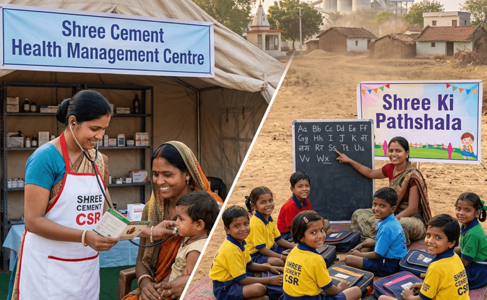 Shree Cement Spends ₹46cr on Rural Health and Education